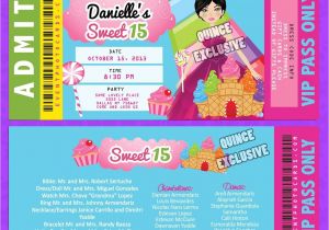 Candyland Quinceanera Invitations Candyland Sweet 16 Invitations Invitations Sweet