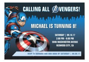 Captain America Birthday Invitation Template Captain America Birthday Invitation Zazzle Com