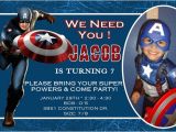 Captain America Birthday Invitation Template Captain America Birthday Party Invitation Ideas Free