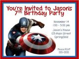Captain America Birthday Invitation Template Captain America Party Supplies and Ideas the Kid 39 S Fun