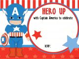 Captain America Birthday Invitation Template Free Printable Captain America Birthday Invitation