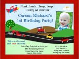 Car themed Birthday Invitation Card Planes Trains Automobiles Birthday Invitation