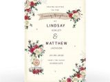 Card Factory Party Invitations Classic Rose Personalised Wedding Invitation evening