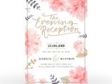 Card Factory Party Invitations Floral Chic Personalised Wedding Invitation evening