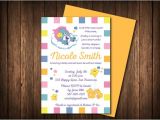 Care Bear Baby Shower Invitations Baby Shower Invitation Care Bear theme Gender by