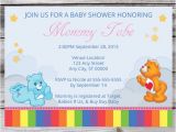 Care Bear Baby Shower Invitations Care Bear Baby Shower Invitation