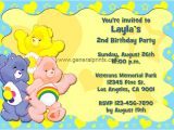 Care Bears Birthday Party Invitations Care Bears Birthday Invitations General Prints