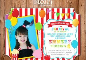 Carnival 1st Birthday Invitations 1000 Images About Backyard Carnival Circus On Pinterest