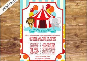 Carnival 1st Birthday Party Invitations First Birthday Carnival Invite Circus Invitation Carnival