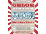 Carnival 1st Birthday Party Invitations First Birthday Circus Carnival Party Invitation