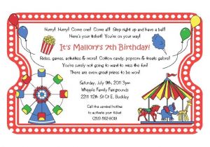 Carnival Party Invitation Wording Kitchen Dining