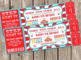 Carnival Ticket Birthday Party Invitations Free Printable Movie Ticket Invitations