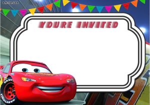 Cars Birthday Invitation Template Free Printable Cars 3 Lightning Mcqueen Invitation