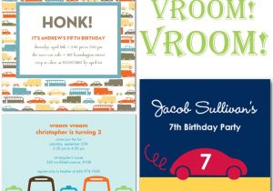 Cars themed Birthday Invitation Car Birthday Party theme thoughtfully Simple