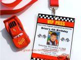 Cars themed Birthday Invitation Template Disney Cars Birthday Party Diy Vip Pass Cars Invitation