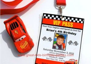 Cars themed Birthday Invitation Template Disney Cars Birthday Party Diy Vip Pass Cars Invitation