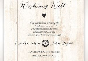 Cash Preferred Wedding Invitation Naturally Rustic Invitation Romantic Outdoor Weddings
