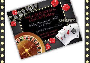 Casino Invites for Parties Casino Invitations Casino Night Casino Birthday