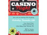 Casino Invites for Parties Casino Night Party Invitations Zazzle Com