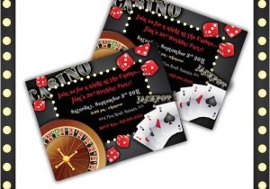 Casino Invites for Parties Printable Birthday Party Invitation Casino Night 9 00