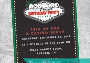 Casino Night Holiday Party Invitations Casino Birthday Invitations Paperstyle Printable Casino