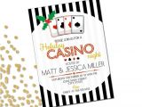 Casino Night Holiday Party Invitations Holiday Party Invitation Casino Holiday Party Casino Night