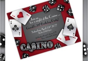 Casino Party Invitations Templates Free Items Similar to Casino Party Invitations Gamble Love