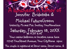 Casino themed Wedding Invitations Bridal Shower Invitations Bridal Shower Invitations Vegas