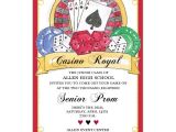 Casino themed Wedding Invitations Casino Prom Invitations Paperstyle
