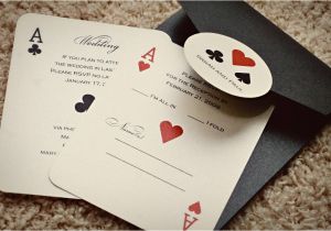 Casino themed Wedding Invitations Set Of Classic Vegas or Poker themed Wedding Invitations