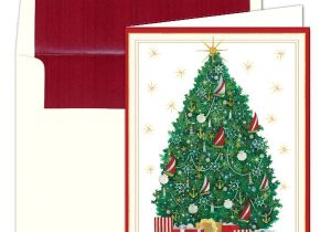 Caspari Christmas Party Invitations Caspari Nautical Tree Personalized Christmas Cards