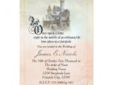 Castle Wedding Invitations Design Fairytale Storybook Page Castle Wedding Invitation Zazzle