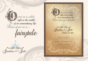 Castle Wedding Invitations Design Fairytale Wedding Invitations