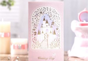 Castle Wedding Invitations Design Laser Cut Wedding Invitations Cards with Groow Bridal