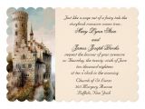 Castle Wedding Invitations Design Royal Fairytale Castle Wedding Invitation Zazzle