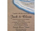 Casual Beach Wedding Invitation Wording Casual Beach Sand Sea Foam Wedding 5×7 Paper Invitation