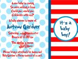 Cat In the Hat Baby Shower Invites Cat In the Hat Baby Shower