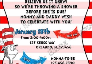 Cat In the Hat Baby Shower Invites Novel Concept Designs Boy Oh Boy the Cat In the Hat