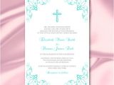 Catholic Wedding Invitation Template Catholic Wedding Invitation Template Turquoise Cross Invites