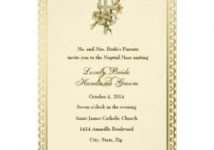 Catholic Wedding Invitation Template Wedding Invitation Wording Wedding Invitation Wording