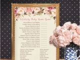 Celebrity Baby Shower Invitations Celebrity Baby Name Game Baby Shower Game Girl by