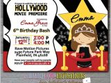 Celebrity Party Invitations Hollywood Birthday Party Invitations Cimvitation