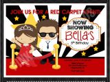 Celebrity Party Invitations Red Carpet Birthday Party Invitations Drevio Invitations