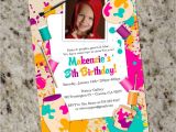 Ceramic Painting Party Invitations Paint Your Own Pottery Birthday Party Invitation Pottery