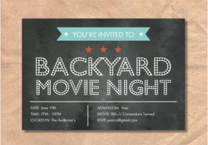 Chalkboard Birthday Invitation Template Free Movie Night Invitation Templates Du16 Advancedmassagebysara