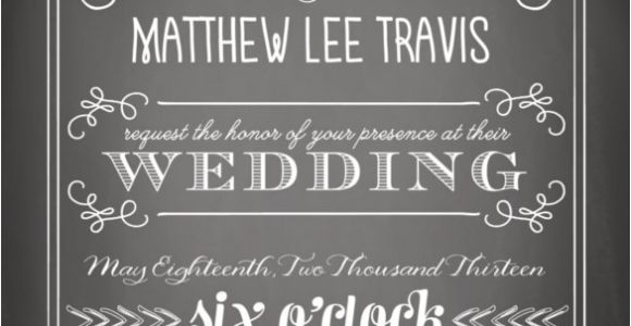 Chalkboard Wedding Invitation Template Free 26 Chalkboard Wedding Invitation Templates Free Sample