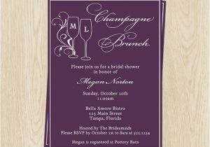 Champagne Brunch Bridal Shower Invitations Champagne Brunch Bridal Shower Invitations by