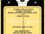 Chanel Inspired Bridal Shower Invitations 1000 Images About Chanel themed Birthday Party On