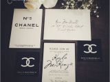 Chanel Inspired Bridal Shower Invitations Classy Black & White "coco Chanel Inspired Bridal Shower
