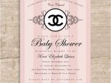 Chanel Party Invitation Template Chanel Baby Shower Chanel Baby Shower Allison Gellner